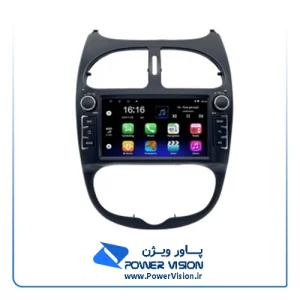 مانیتور 8 اینچ خودرو 206 سیم کارت خور 8 هسته رم 4 حافظه 64 اسمارت